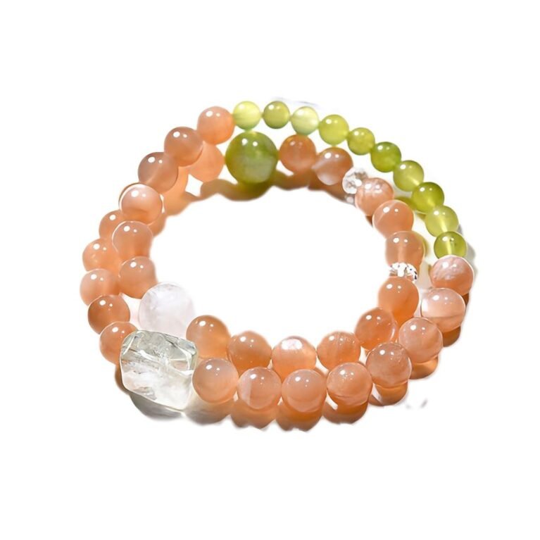 Orange double loop bracelet